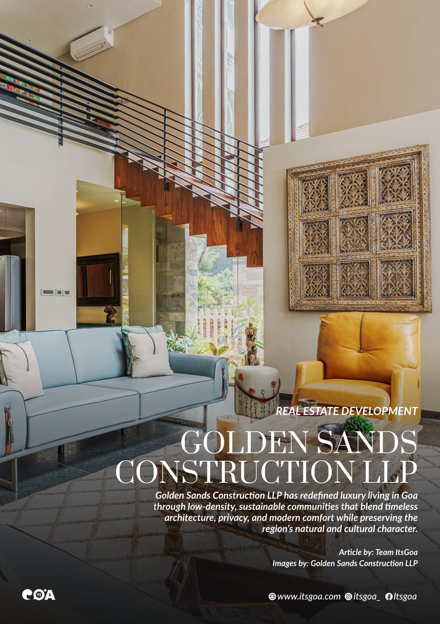 Golden Sands Construction LLP featured in ItsGoa Magazine - Real Estate Development